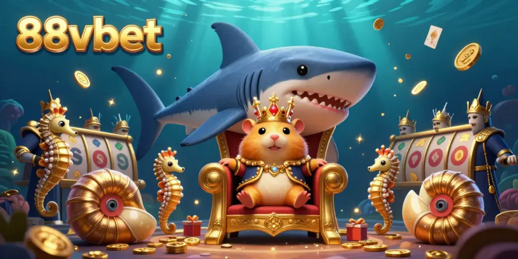 Experience the excitement of winning at 88vbet with this dynamic casino scene rich in detail.