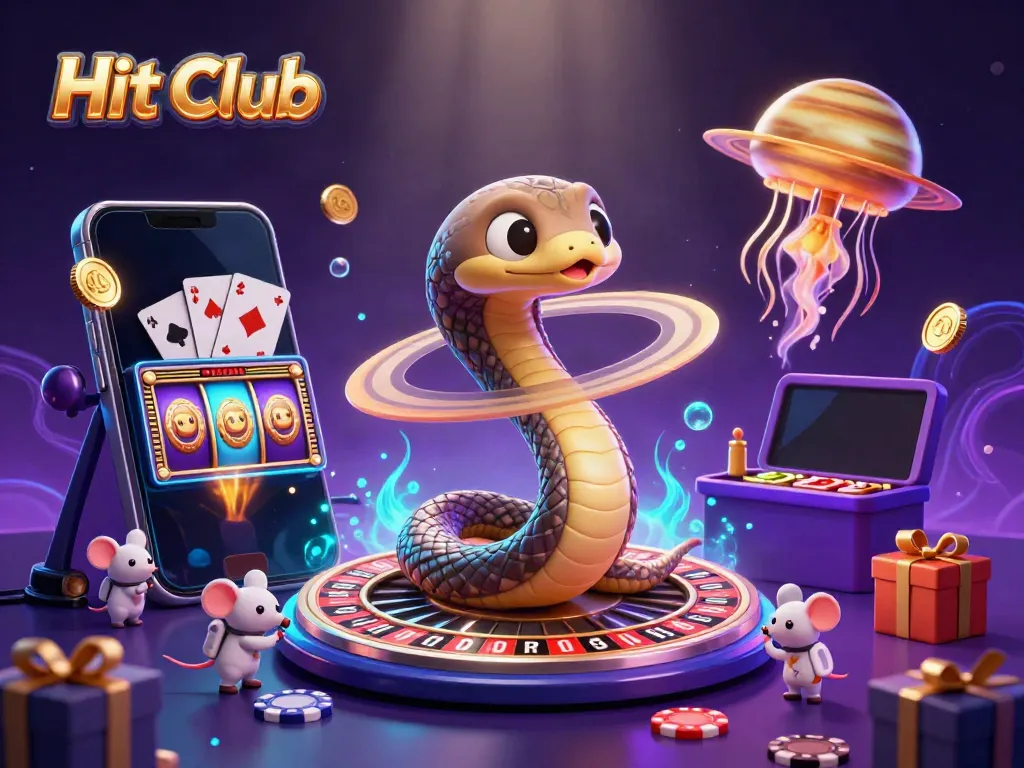 Experience the thrill of Hit Club as mouse astronauts bet on Saturn's roulette rings.