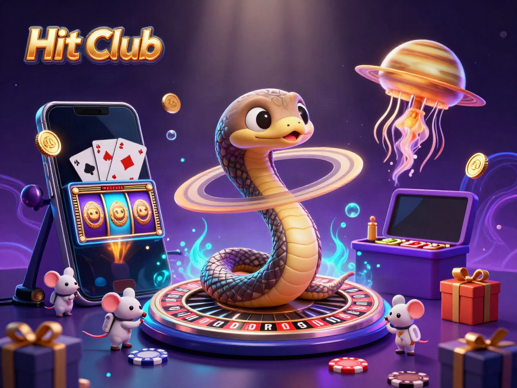 Experience the thrill of Hit Club as mouse astronauts bet on Saturn's roulette rings.